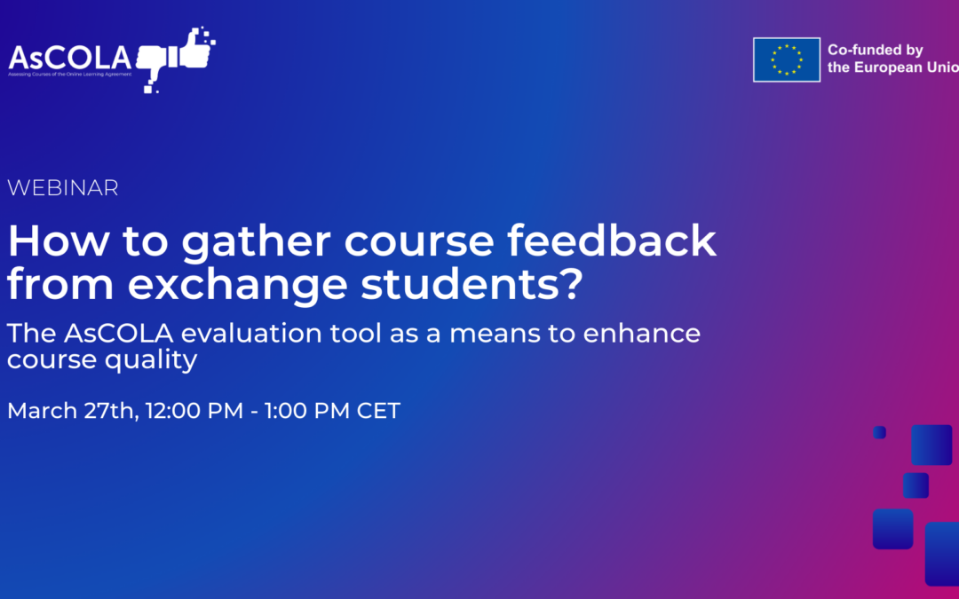 Webinar: How to Gather Course Feedback from Exchange Students?