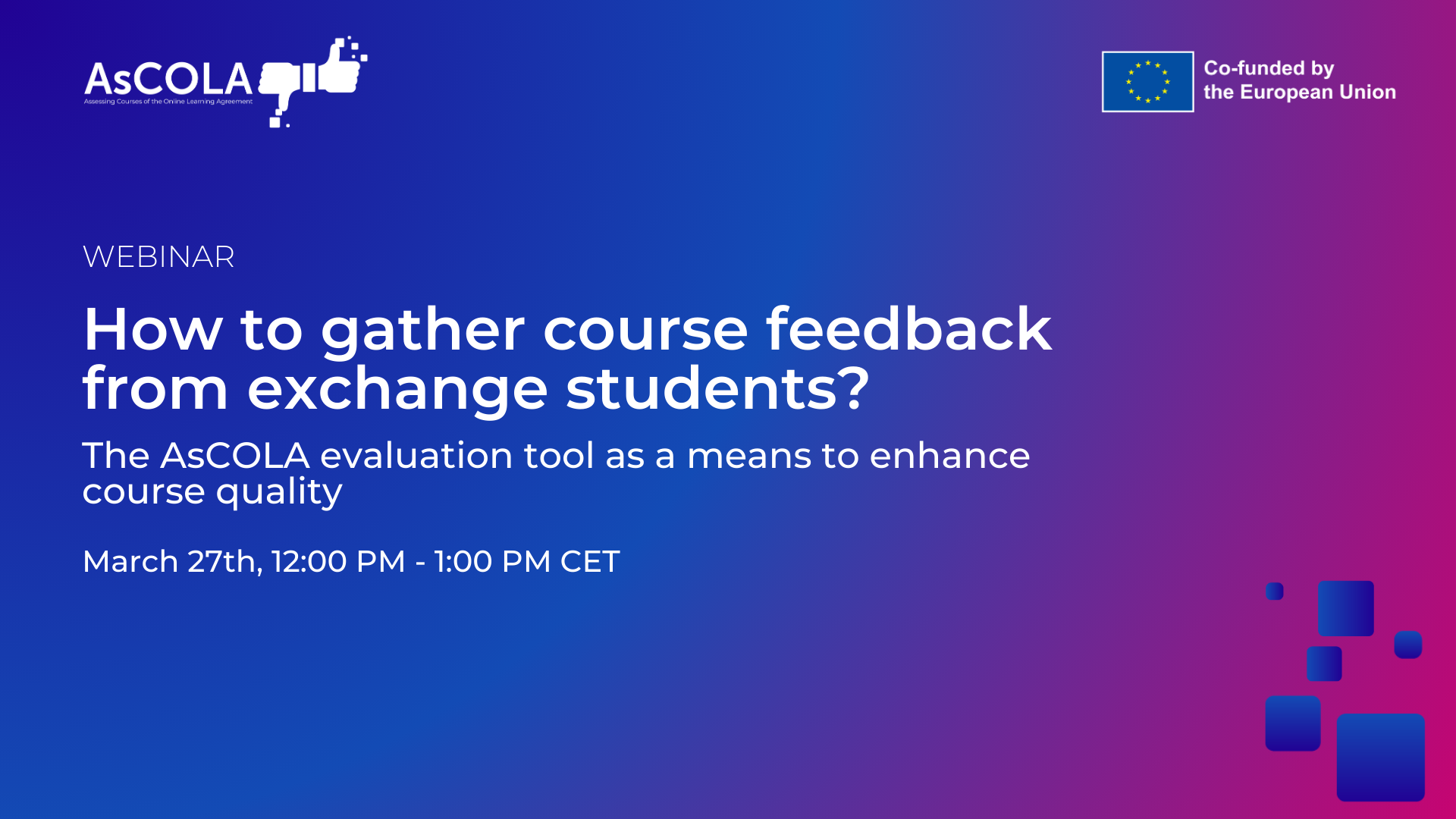 Webinar: How to Gather Course Feedback from Exchange Students?